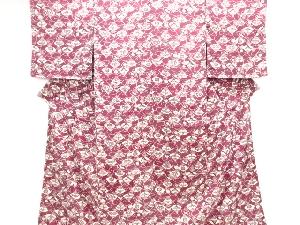 大正ロマン　扇面に草花模様着物